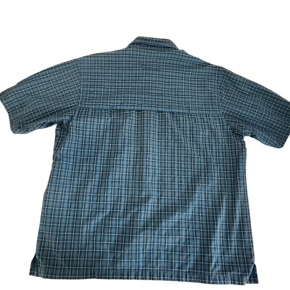 WOOLRICH Plaid Short Sleeve Button-Up Shirt - Large - Picture 3 of 14